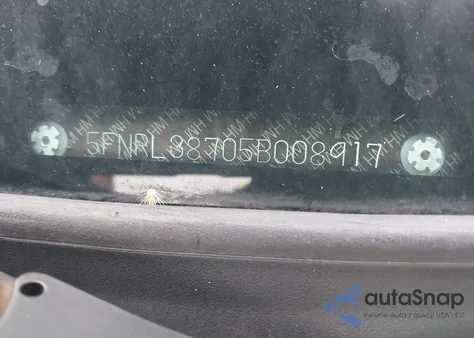 2005 Honda Odyssey Ex-L z USA, uszkodzony, nr VIN 5FNRL38705B008917